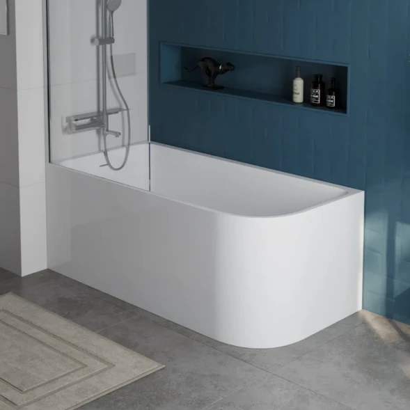 Акриловая ванна 170x73 см L BelBagno BB712-1700-730-L