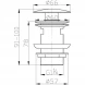 Донный клапан BelBagno BB-SAT-NERO