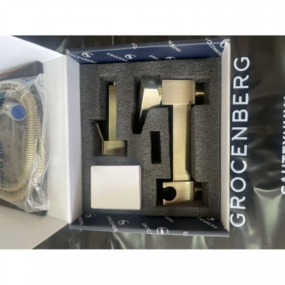 Гигиенический душ Grocenberg GB101NBR со смесителем, бронза