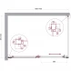 Душевой уголок BelBagno Luce LUCE-AH-1-140/100-C-Cr 140x100 см, профиль хром, стекло прозрачноеr