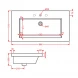 Раковина 96x51 см Artceram Washbasins Gap GPL004 01 00 bi*1
