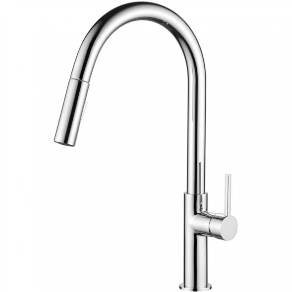 Смеситель для кухни AQG Sort 05SOR510CR с выдвижным изливом, хром