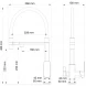 Смеситель для кухни Wonzon &amp; Woghand WW-88458012-CR с подключением к фильтру, гибким изливом, хром