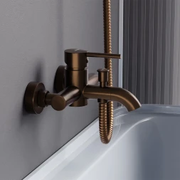 Смеситель для ванны Damixa Scandinavian Pure 361000500 розовое золото матовый
