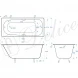 Ванна чугунная Delice Continental DLR230640R 120x70 см, с отверстиями под ручки, белый