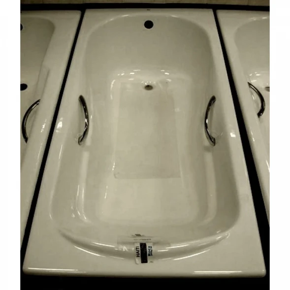 Ванна чугунная Roca Haiti 2327G000R 170x80 см, с отверстиями под ручки, антискользящим покрытием, белый