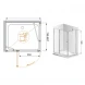 Душевой уголок Cezares Elena 120x80 см текстурное стекло ELENA-W-AH-1-120/80-P-Cr-L
