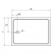 Акриловый поддон 120x100 см Cezares TRAY-A-AH-120/100-15-W