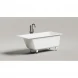 Ванна из литьевого мрамора Salini S-Stone Cascata Kit 105022M 150x70 см, белый матовый