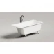 Ванна из литьевого мрамора Salini S-Stone Cascata Kit 105022M 150x70 см, белый матовый
