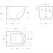 Комплект инсталляция с унитазом BelBagno BB5177CH-TOR/SC/BB026/BB044NERO с кнопкой смыва, черный матовый + унитаз подвесной BelBagno Uno безободковый, торнадо, с сиденьем микролифт, белый