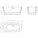 Акриловая ванна BelBagno BB202-1700-800 169x80 см, отдельностоящая, белый