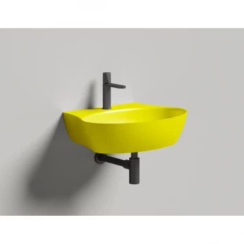 Раковина-чаша Salini S-Sense Alda Wall 01 140311GF 58x45 см, накладная, подвесная, покраска по RAL глянец полностью