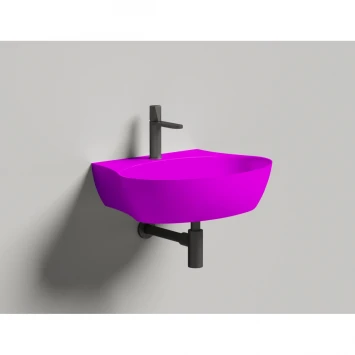 Раковина-чаша Salini S-Sense Alda Wall 01 140311GF 58x45 см, накладная, подвесная, покраска по RAL глянец полностью