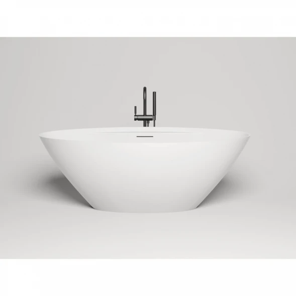 Ванна из литьевого мрамора Salini S-Stone Diva 102221M 178x85,5 см, отдельностоящая, белый матовый