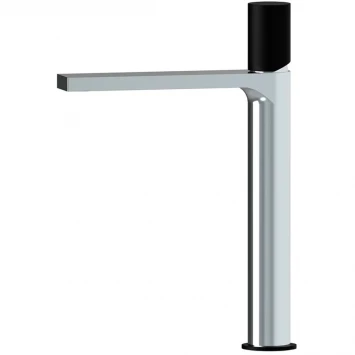 Смеситель для раковины AQG Tube 01TUB120NC хром/черный матовый