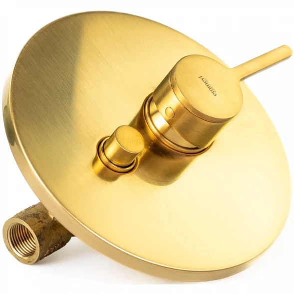 Смеситель для ванны Emmevi Filobrass 85019/ORS встраиваемый, Золото матовый