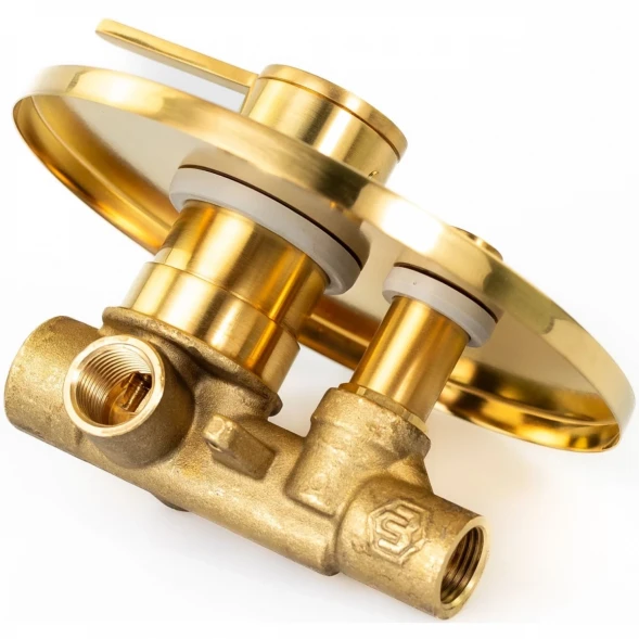 Смеситель для ванны Emmevi Filobrass 85019/ORS встраиваемый, Золото матовый