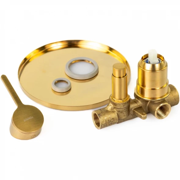 Смеситель для ванны Emmevi Filobrass 85019/ORS встраиваемый, Золото матовый