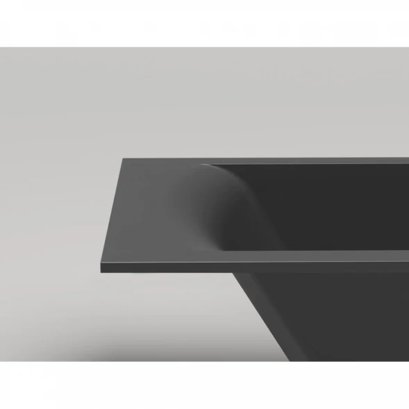 Ванна из литьевого мрамора Salini S-Sense Cascata 105011MF 150,3x70 см, покраска по RAL матовый полностью