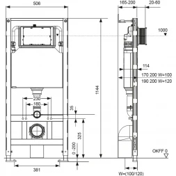 Инсталляция для унитаза Tece TECEspring S300300