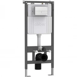Кнопка смыва Abber AC0128MW для инсталляции, белый матовый