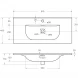 Раковина BelBagno BB-8099-3-90 91x40 см, накладная, белый