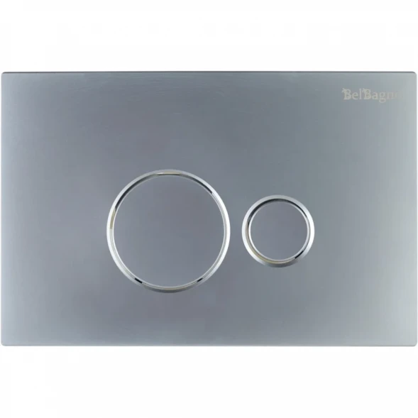 Кнопка смыва BelBagno BB080CR.MAT для инсталляции, матовый хром