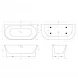 Акриловая ванна 170x75 см BelBagno BB711-1700-750