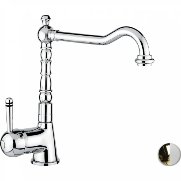 Смеситель для кухни Emmevi Laguna 40516/BO Золото/белый