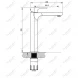 Смеситель для раковины Feramolli Pura BL645H черный матовый