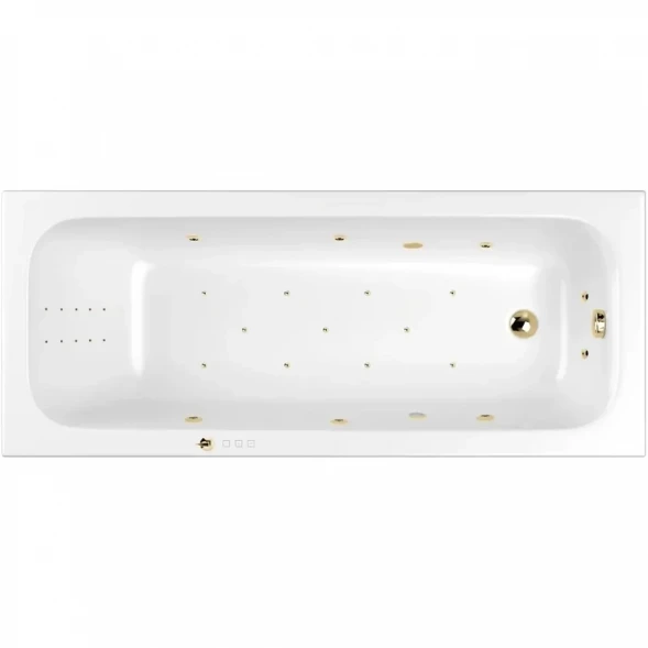Акриловая ванна Whitecross Vibe 0105.170070.100.ULTRANANO.GL 169,5x70 см, с гидромассажем, белый