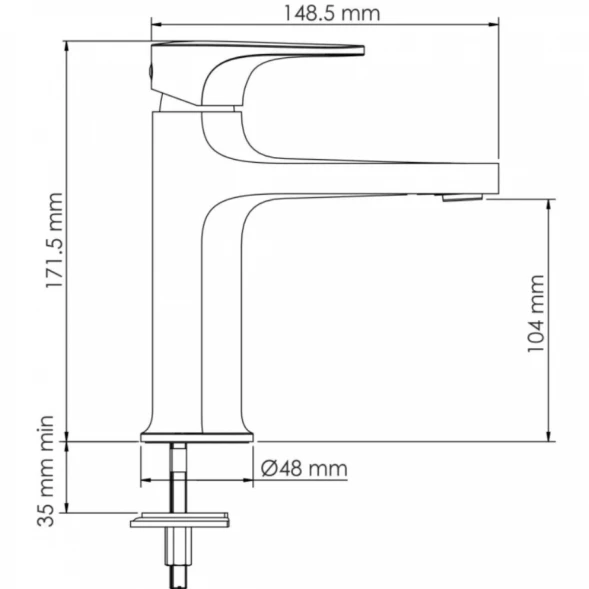 Смеситель для раковины WasserKRAFT Asphe 7703