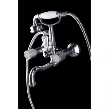 Смеситель для ванны Boheme Royal Cristal 273-Royal/CRST black