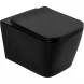 Комплект инсталляция с унитазом BelBagno Prospero BB3202CHR-MB/BB3202SC-MB/BB002-80/BB007-PR-NERO.M с кнопкой смыва,черный матовый + унитаз подвесной BelBagno Ardente-C безободковый, с сиденьем микролифт, черный матовый