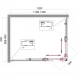 Душевой уголок 120x90 см BelBagno Uno UNO-195-AH-2-120/90-P-Cr текстурное стекло