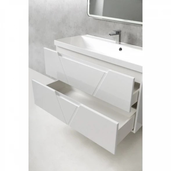 Тумба Bianco Lucido 89,6 см BelBagno Vittoria VITTORIA-900-2C-SO-BL