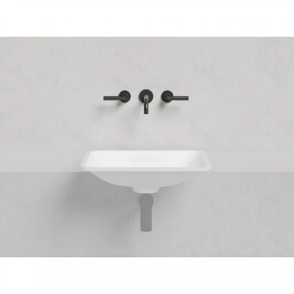 Раковина Salini S-Sense Marea 06 1802106G 55x40 см, встраиваемая снизу, белый глянец