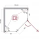 Душевой уголок 80x80 см BelBagno Kraft KRAFT-P-1-80-C-Cr-R прозрачное