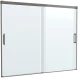 Шторка на ванну Cezares Tandem Soft TANDEM-SOFT-VF-2-180/145-C-GM-IV 180 см, профиль оружейная сталь матовый, стекло прозрачное