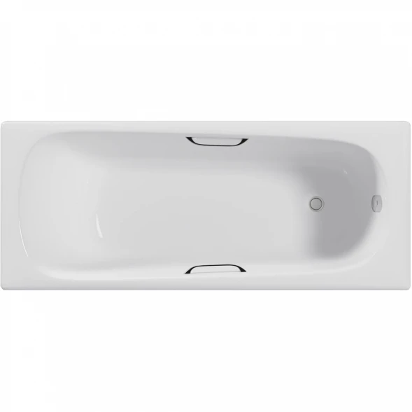 Ванна чугунная Delice Continental DLR230626R 160x70 см, с отверстиями под ручки, белый