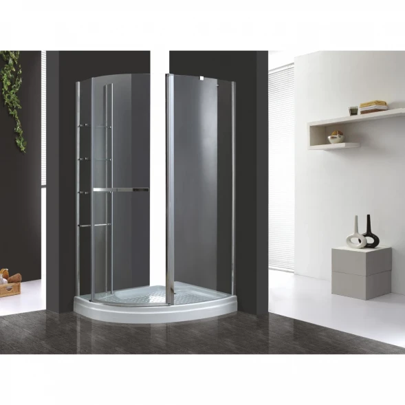Душевой уголок Cezares Elena 120x90 см текстурное стекло ELENA-W-RH-1-120/90-P-Cr-R