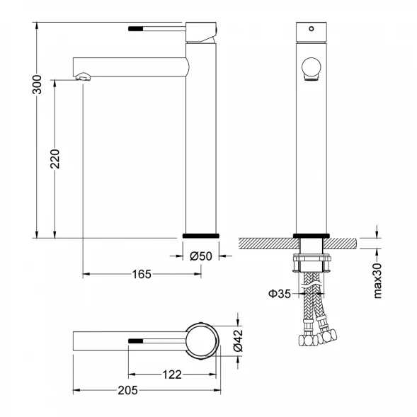 Смеситель для раковины Timo Saona 2311/17F CoolStart, с донным клапаном, Золото матовый