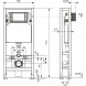 Инсталляция для унитаза Tece TECEspring S500393