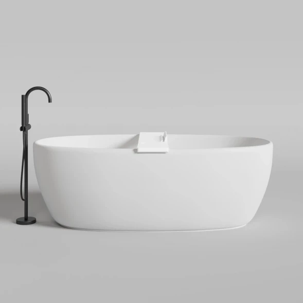 Полка на ванну Salini S-Stone Gabbiano 1906201M 90 см, белый матовый
