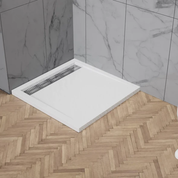 Душевой поддон BelBagno Due TRAY-BB-DUE-A-80-4-W0 80x80 см, акриловый, квадратный, белый
