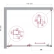 Душевой уголок BelBagno Luce LUCE-AH-1-120/100-C-Cr 120x100 см, профиль хром, стекло прозрачное