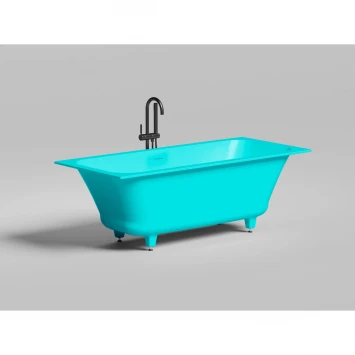 Ванна из литьевого мрамора Salini S-Sense Orlanda Axis Kit 103313GF 170x75 см, покраска по RAL глянец полностью