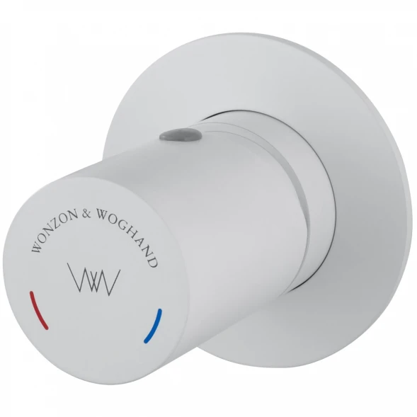 Смеситель для раковины Wonzon &amp; Woghand WW-105-MW встраиваемый, белый матовый