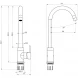 Смеситель для кухни Wonzon &amp; Woghand WW-A21102-MB черный матовый